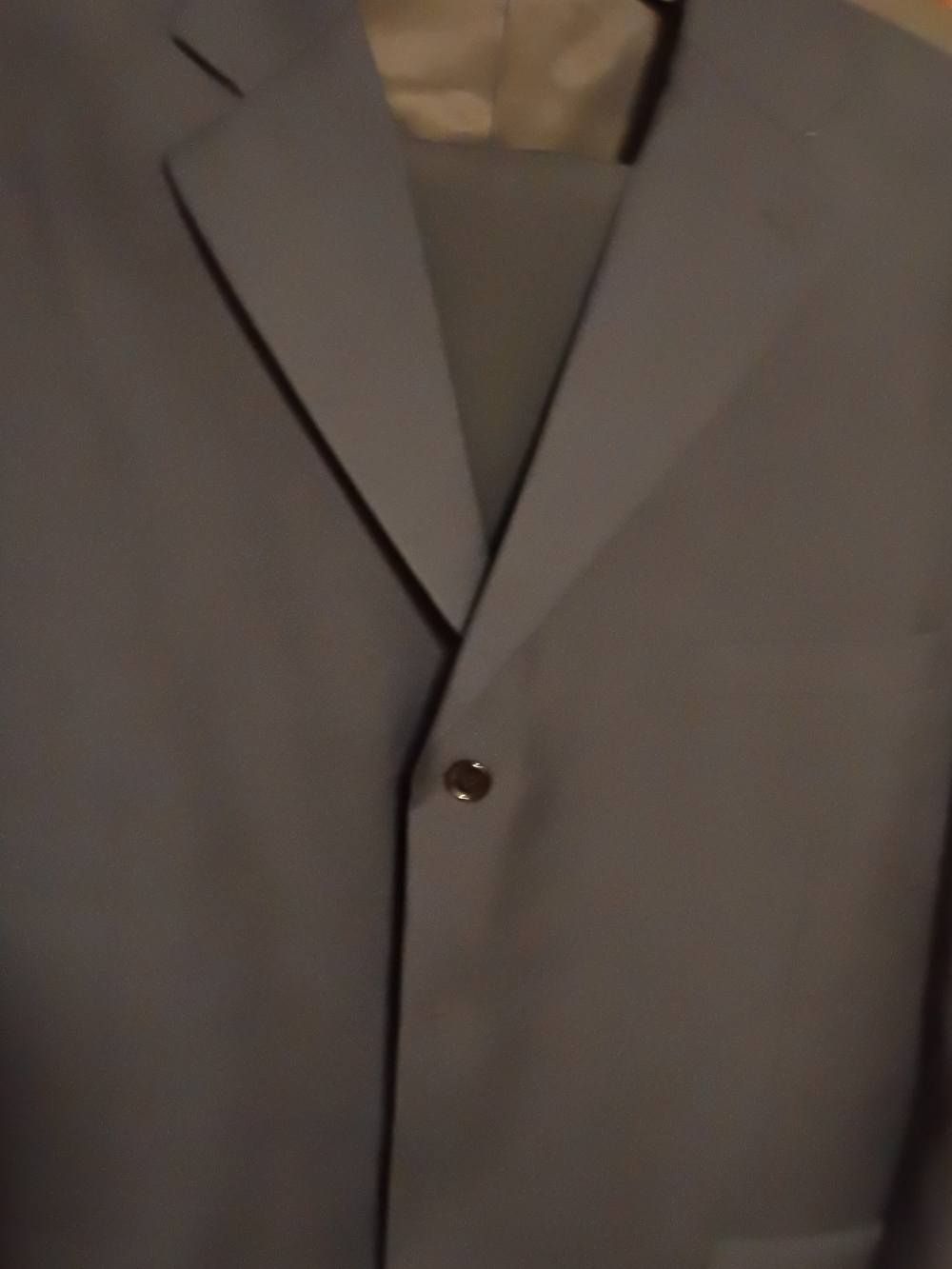 Classic Men's Single-Breasted Blazer in Slate Blue